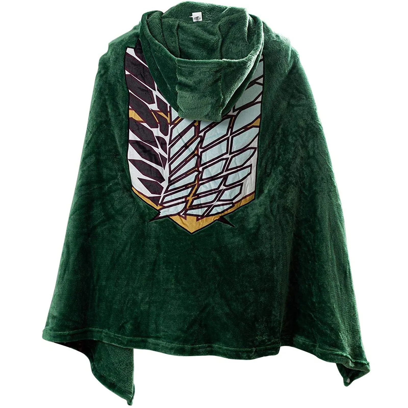 Для женщин мужчин плащ Одеяло Косплэй костюм с капюшоном топы плюшевый принт 2020