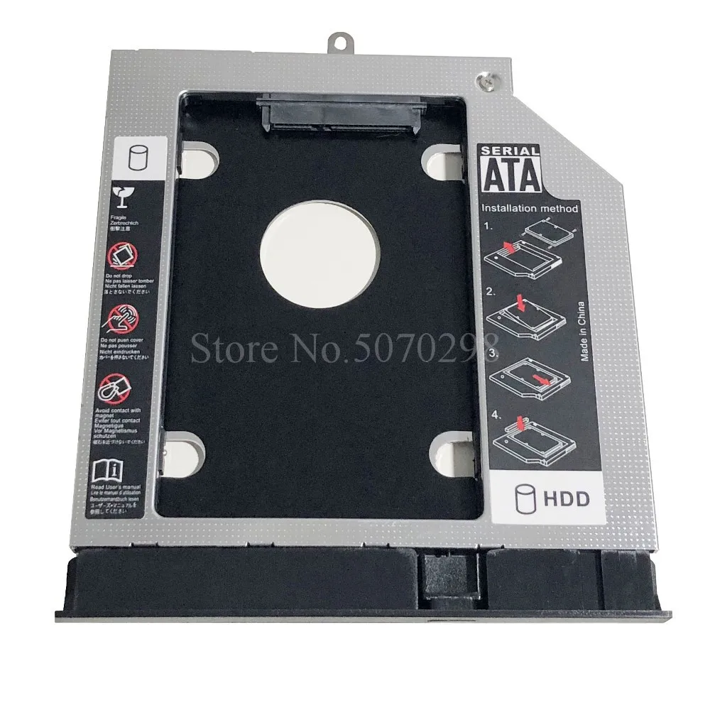 С рамкой 2 й SATA 3 0 5 дюйма жесткий диск HDD SSD оптический Caddy для Acer Aspire E5 571G 551G 531G