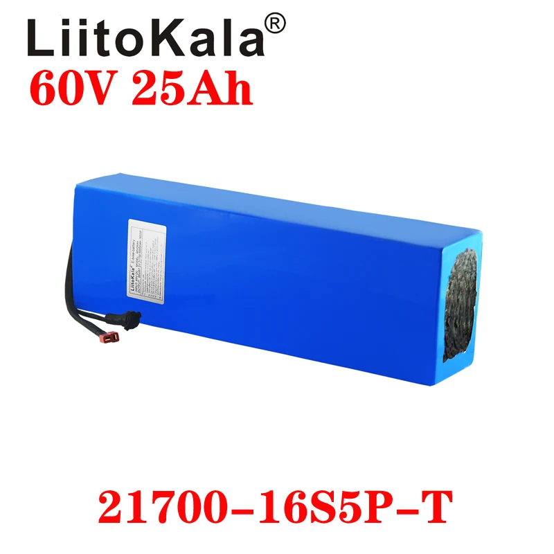 Аккумулятор LiitoKala для электроскутера 60 В 25 А ч в литиевая батарея электрического