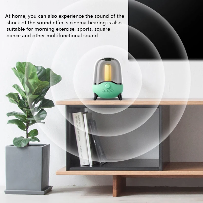 

Breathing Light Bluetooth Speaker, 10D Surround Sound 40W High-Power Bluetooth Speaker for Parties and Homes
