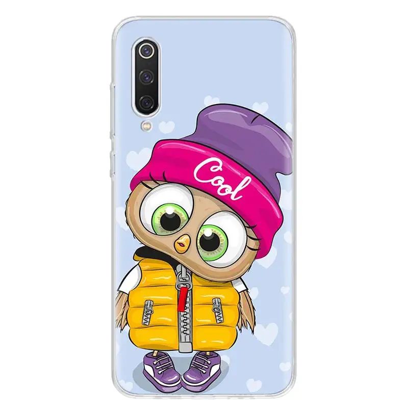 Cute Owl Hearts Lover Christmas Phone Case For Xiaomi Redmi Note 10 11 12 Pro Plus 11S 11T 11E 10S 9 9S 9T 4G 5G 8 8T 7 6 5 Cove