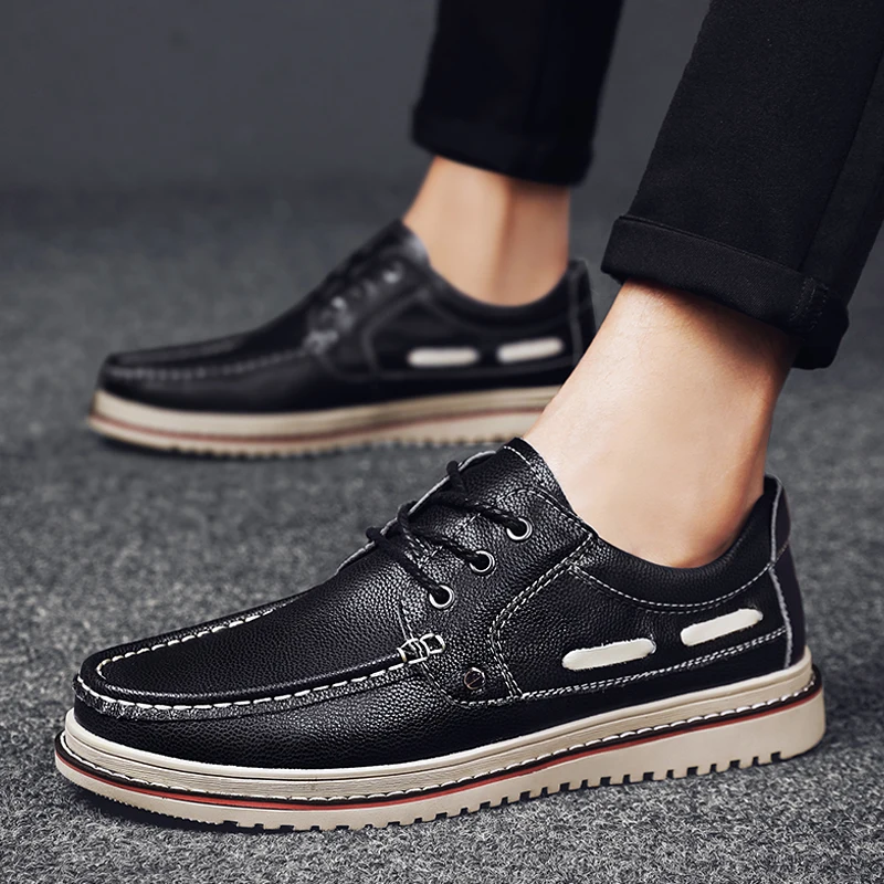 

Мужские туфли MeFashion, черные и коричневые модельные туфли на шнуровке, повседневные, дышащие