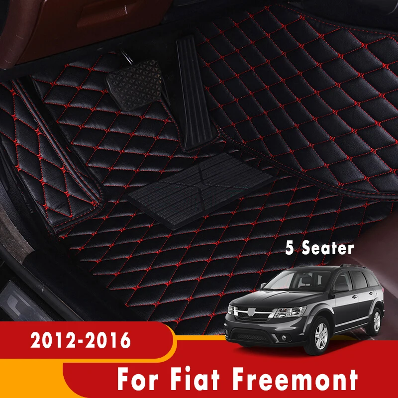 

Ковры для Fiat Freemont 2016 2015 2014 2013 напольные коврики для автомобиля на 5 сидений, Водонепроницаемые кожаные оригинальные аксессуары для интерьер...