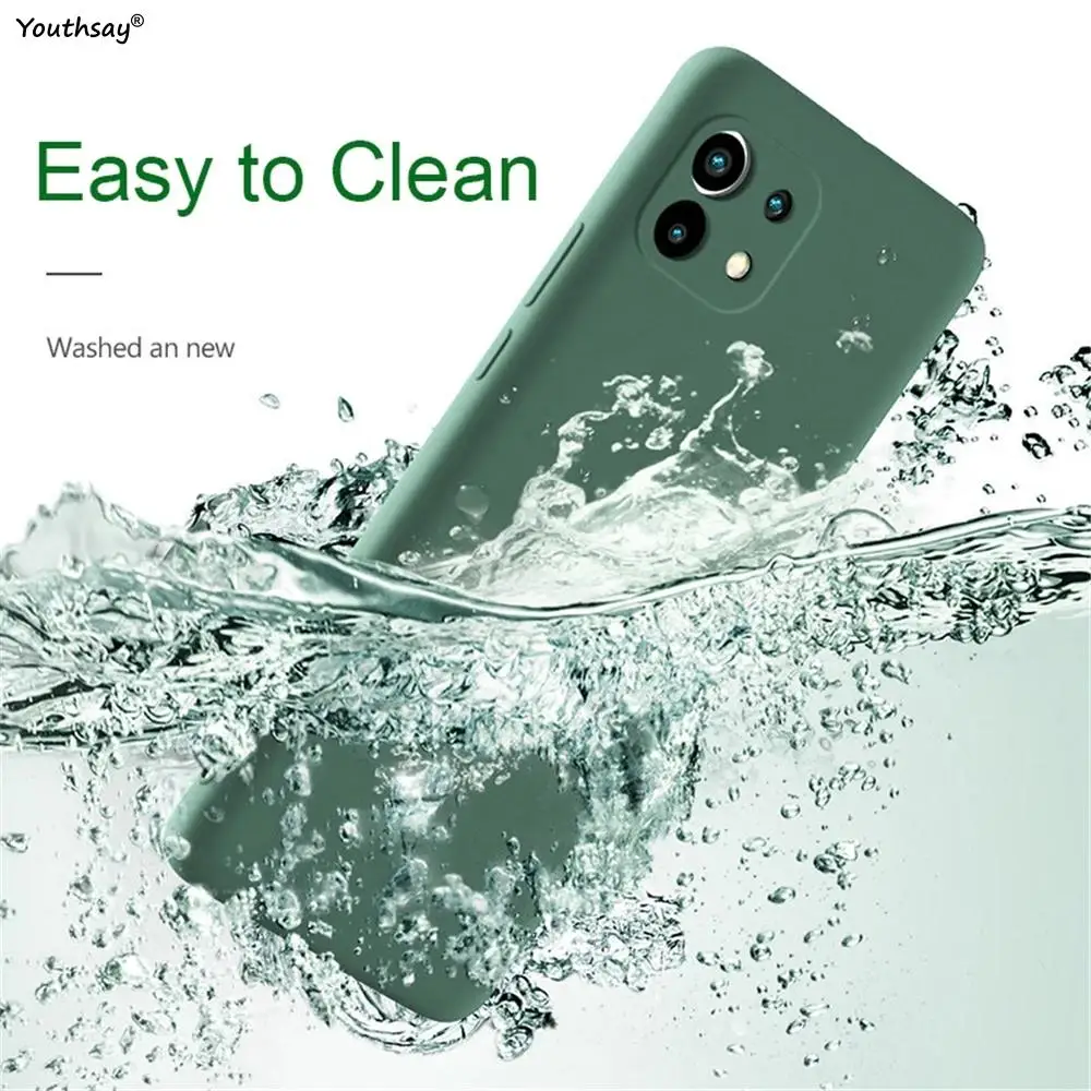 Чехол для Xiaomi Mi 11 Lite 5g NE чехол lite 12 12X 11T Redmi Note из жидкого силикона