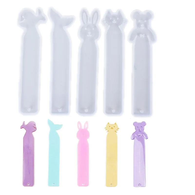 

1Pcs Silicone DIY Bookmark Making Mould Epoxy Resin Ruler Casting MouldJewelry Craft Silicone Mold