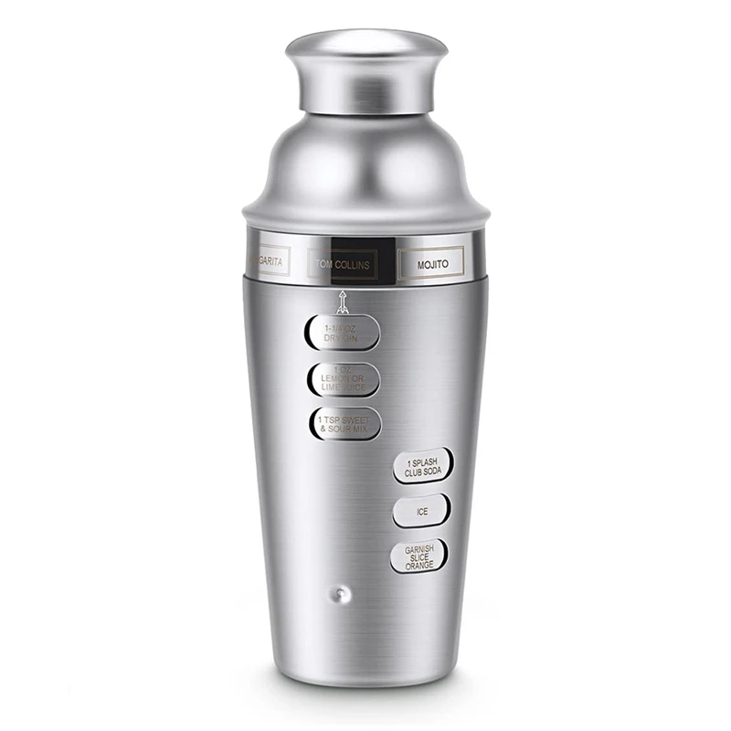 

Stainless Steel 700Ml Cocktail Shakers, Cocktail Making Set, Cocktail Shaker Kit With Strainer, Bartender Maker Gift