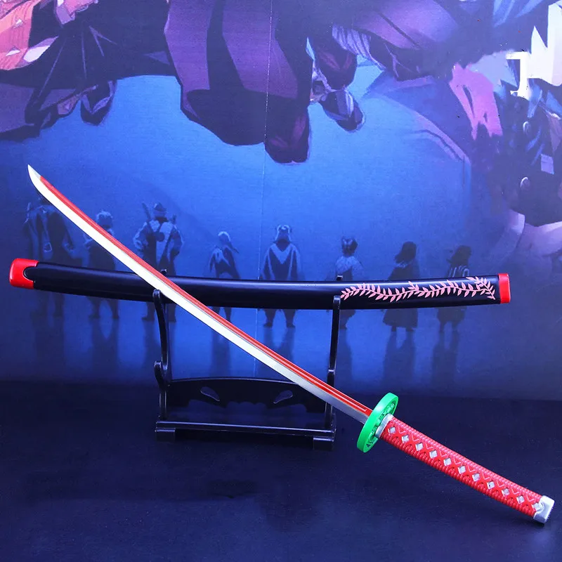 

Peripheral Rilun Knife Alloy Weapon Model Ghost Slayer Unblade 255mm Office Decoration Pendant Collection Toys Birthday Gifts