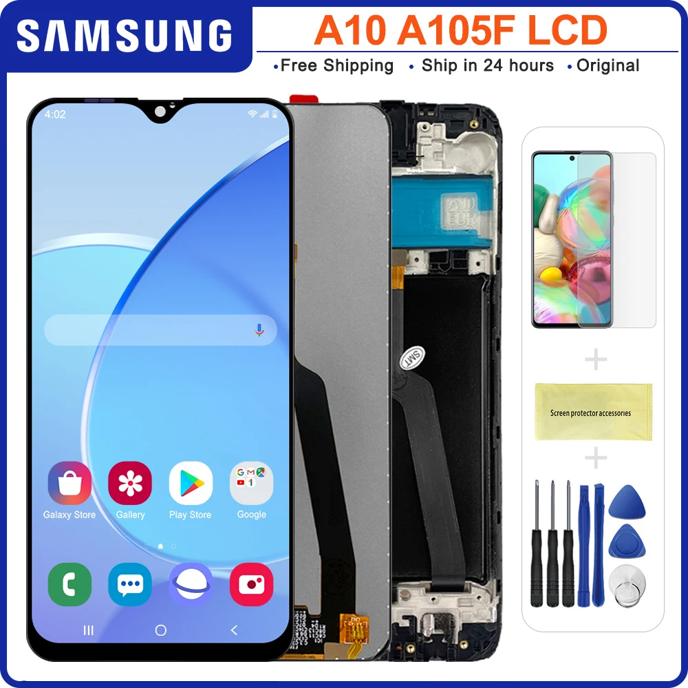 6 2 &quotОригинальный ЖК-экран для Samsung Galaxy A10 A105 A105F SM-A105F сменный дигитайзер в сборе