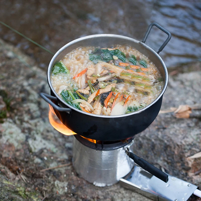 

Keith Titanium Pan 1.8L Kitchen cookware Stockpot Camping Hiking Traving Picnic Cooking Utensils Soup & Stock Pots 236g Ti6015