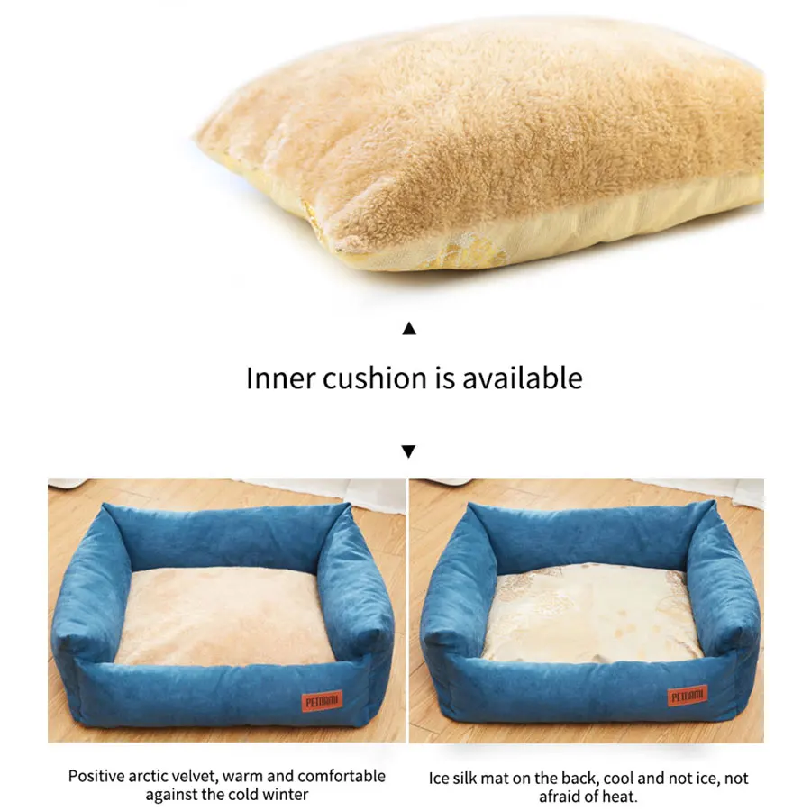 Dogs Bed Waterproof Bottom Detachable Wash Dogs house For Medium Large Dog Warm comfort Pet bed Mat Lounger sofa Pet supplies