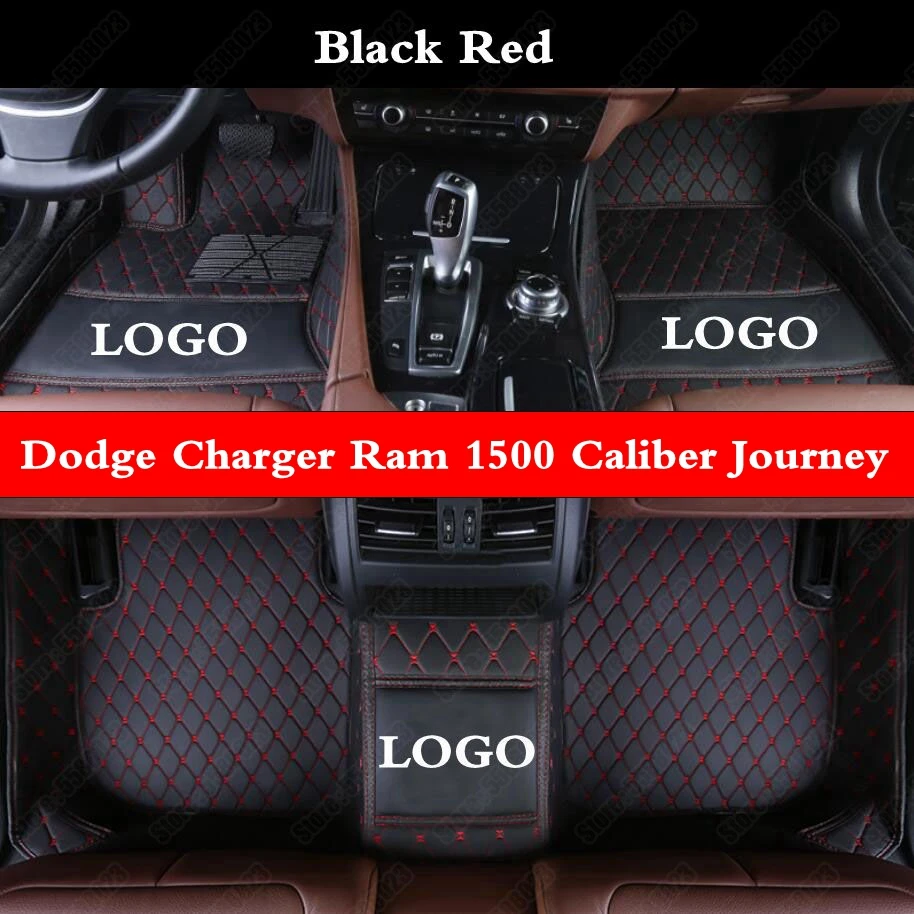 Кожаные автомобильные коврики для Dodge Ram Charger 1500 Caliber Journey Avenger Challenger лучшие черные