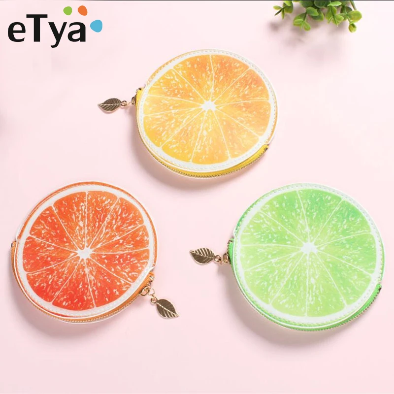 

Cute Creative Simulation Fruit PU Leather High Quality Zipper Coin Purse