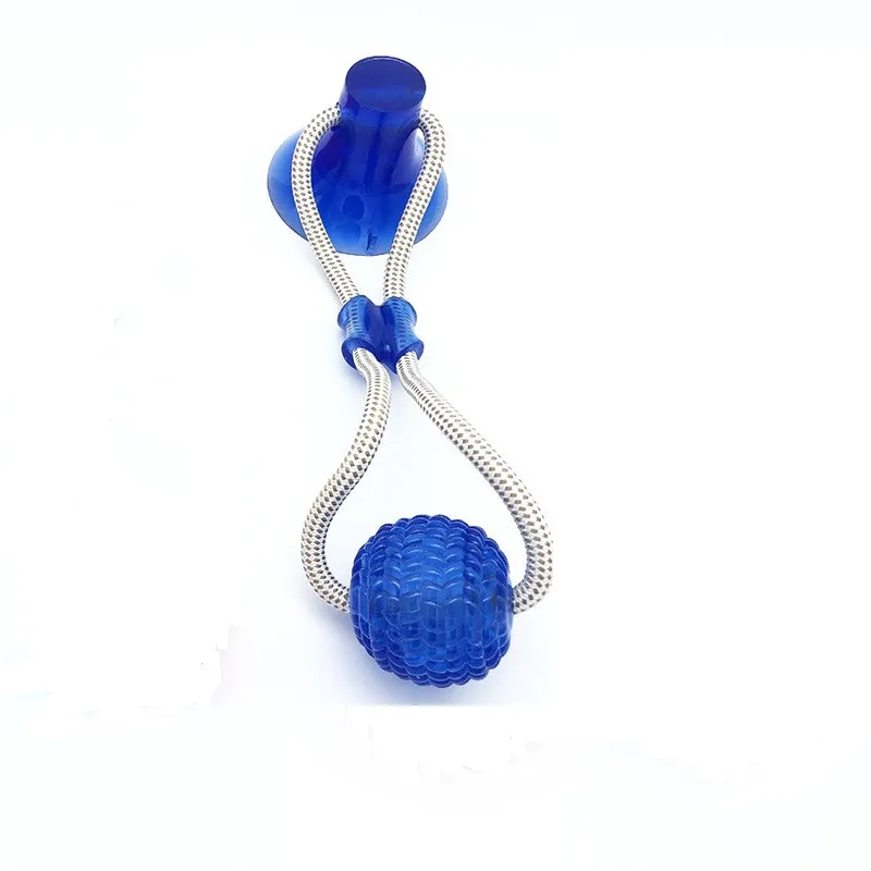 

Dropshipping Eco-friendly Dog Interactive Toy Sucker Sucking Rope Tug TPR Rubber Molar Ball for Pet Tooth Clew Custom Wholesale