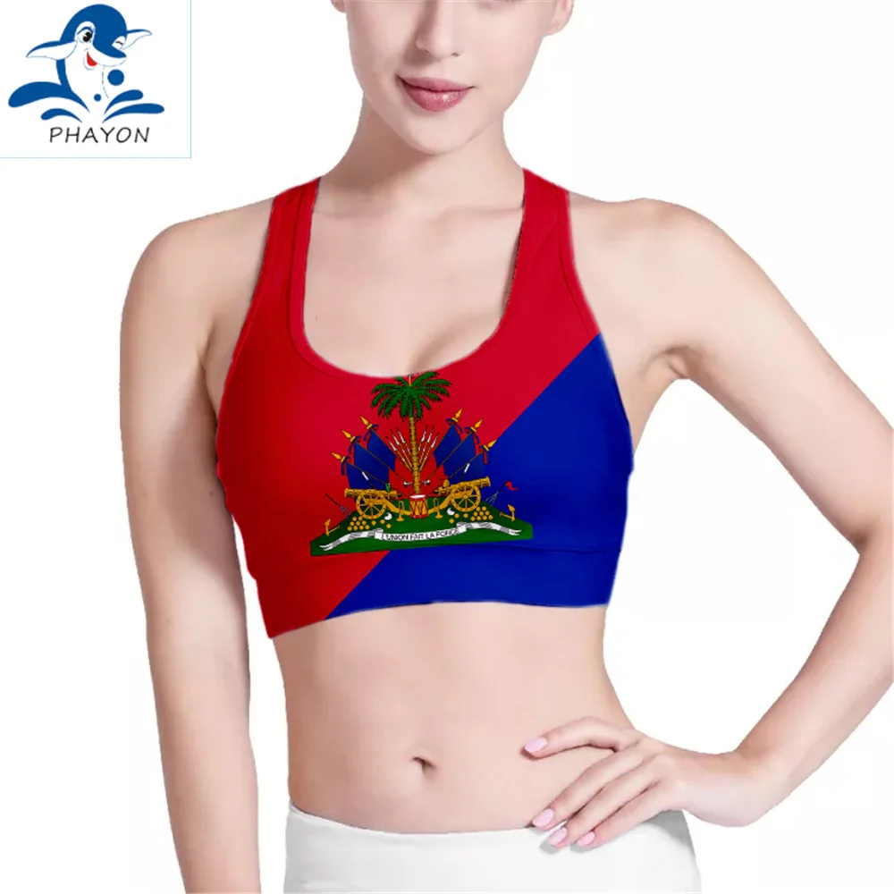 

PHAYON Hawaii Print Sport Bra Women Sportswear Bra for Gym Fitness Workout Clothes Resort Style Running Jogging Yoga Top