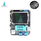 ЖК-дисплей GM328A GM328B Mega328 тестер транзисторов LCR, емкость диодов, ESR, измеритель частоты напряжения, ШИМ, прямоугольная волна, набор для самостоятельной сборки с чехлом