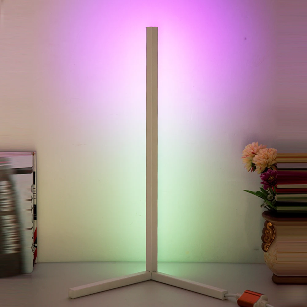 

Corner Floor Lamp Modern Simple WiFi App Control Light with Remote Control Atmosphere Lamp Indoor Standing Light Living Room