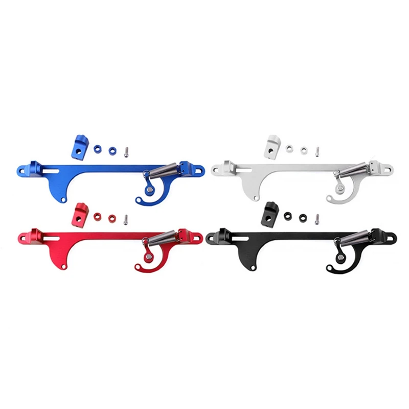 

Red Silver Black Blue Aluminum Throttle Cable Carb Bracket For Holley 4150 Carburetor 350 SBC Car Aluminum Throttle Line