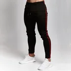 Мужские тренировочные штаны, однотонные спортивные штаны для фитнеса, Хлопковые Штаны для бега, большие размеры 2XL, 2020