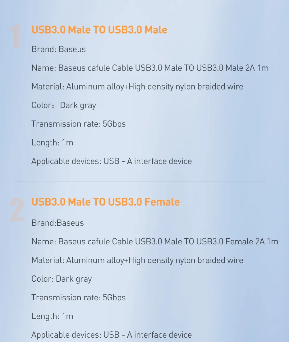 Baseus USB кабель-удлинитель USB 3,0 кабель для USB 3,0 Micro USB OTG кабель для Smart tv PS4 HDD USB 3,0 кабель для передачи данных