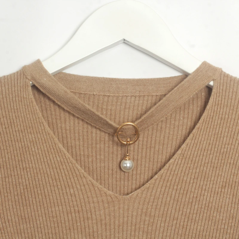 Wixra/женские эластичные свитера Новинка Модный уличный стиль Однотонные женские