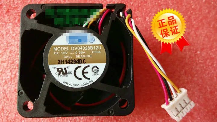 

Original 4028 dv04028b12u p084 DC12V 0.66a PWM temperature control server fan