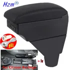 Подлокотник для Citroen Berlingo, автомобильный подлокотник для Citroen Berlingo, внутренний ящик для хранения, детали, USB, светодиодная подсветка, простая установка