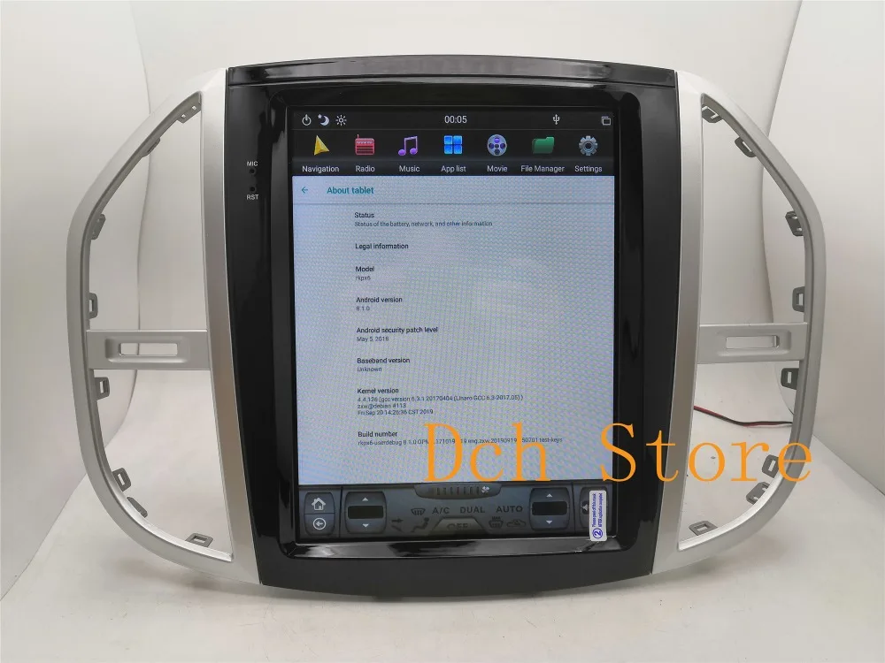 12,1 ''вертикальный экран Tesla стиль Android 8,1 автомобильный DVD gps Navi плеер Радио стерео для Mercedes Benz Vito Metris PX6