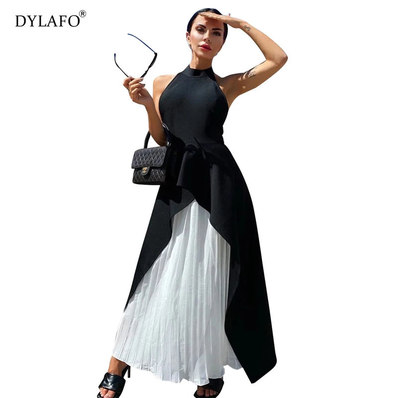 Сексуальное балтерское модное однотонное вечернее платье vestidos без рукавов