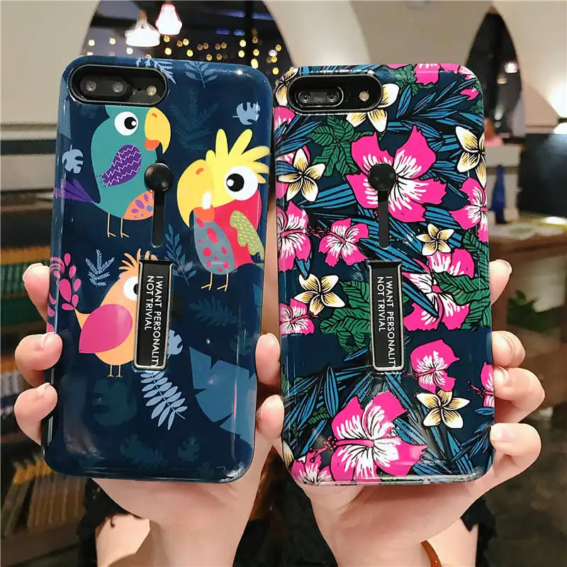 Рельефный 3D чехол с кольцом петлей для iPhone 11 Pro XS Max X XR 7 8 Plus|Бамперы| |