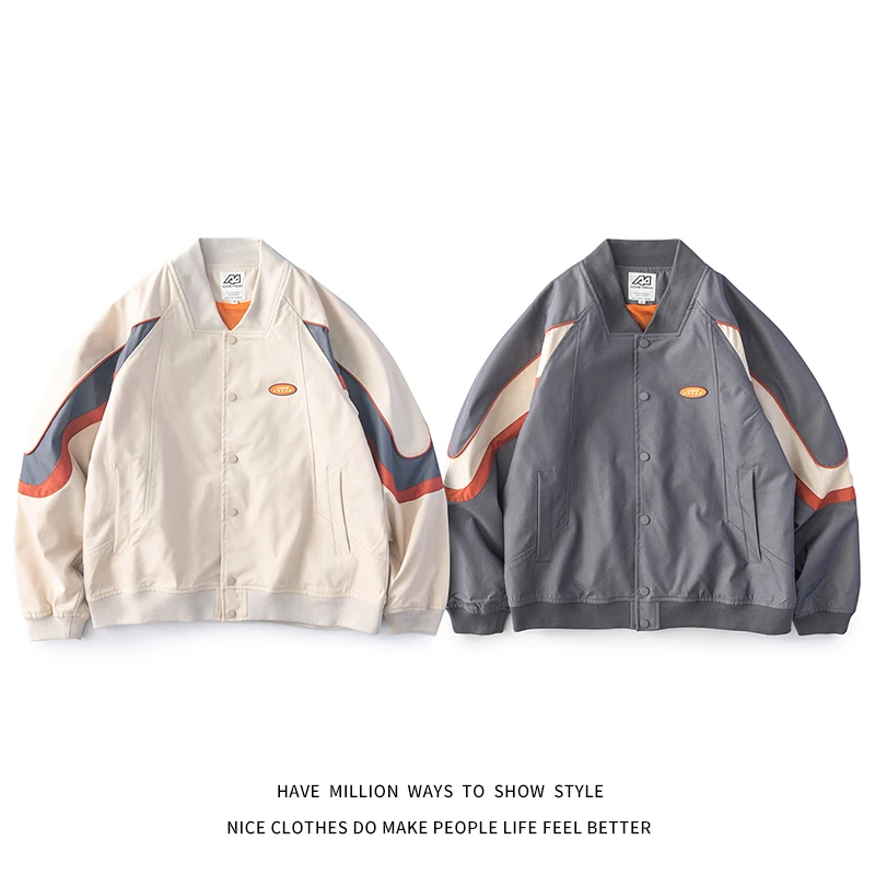 

2021New Spring&Autumn Loose Baseball Jacket Women's Coat Men's Bomber Coach Jacket Unisex Couple Varsity Boyfriend Style Street