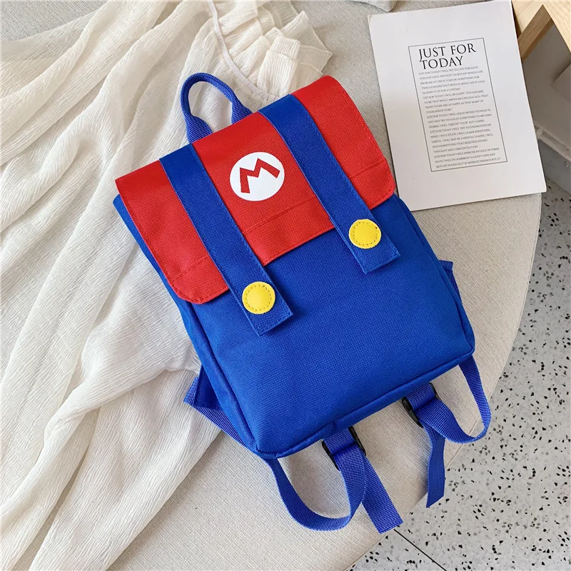 Детский школьный ранец Super Mario водонепроницаемый нейлоновый рюкзак для косплея в