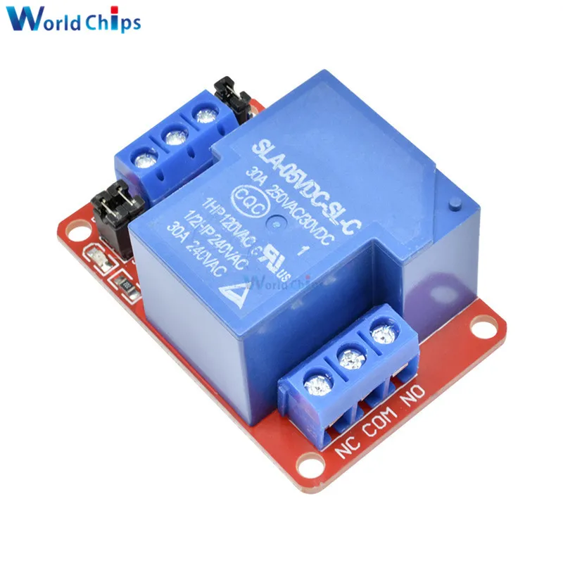 DC 5V 12V 24V 30A высокомощный 1 канальный релейный модуль с оптроном уровня Тригер для