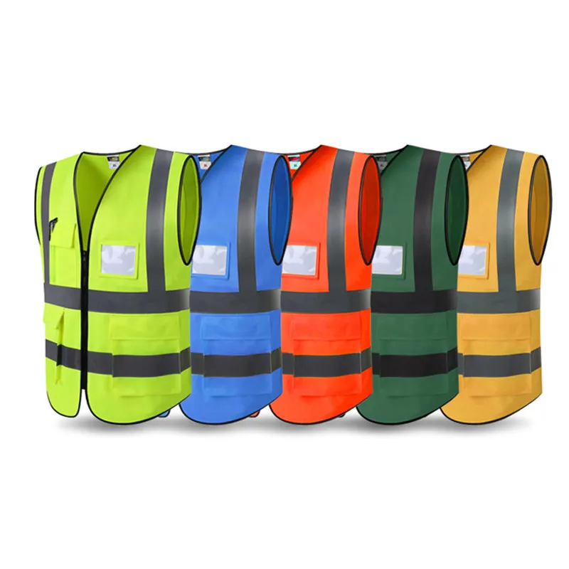 Светоотражающий жилет с логотипом на заказ 10 шт. дышащая защитная одежда для
