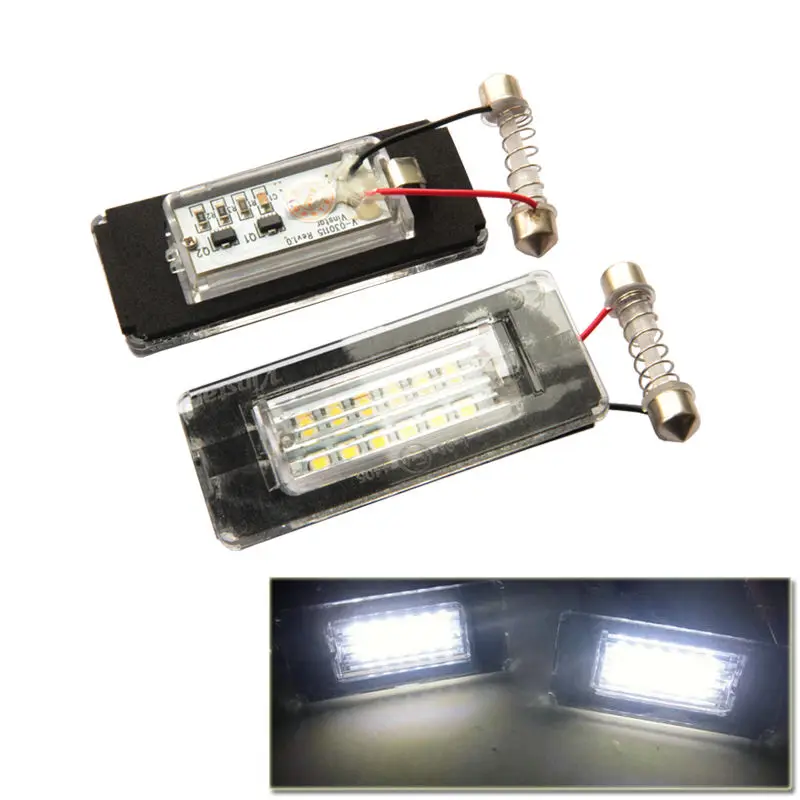2x Яркий 12 в светодиодный номерной знак лампа 18 SMD для BMW Mini Cooper R56/57/58/59 | Автомобили