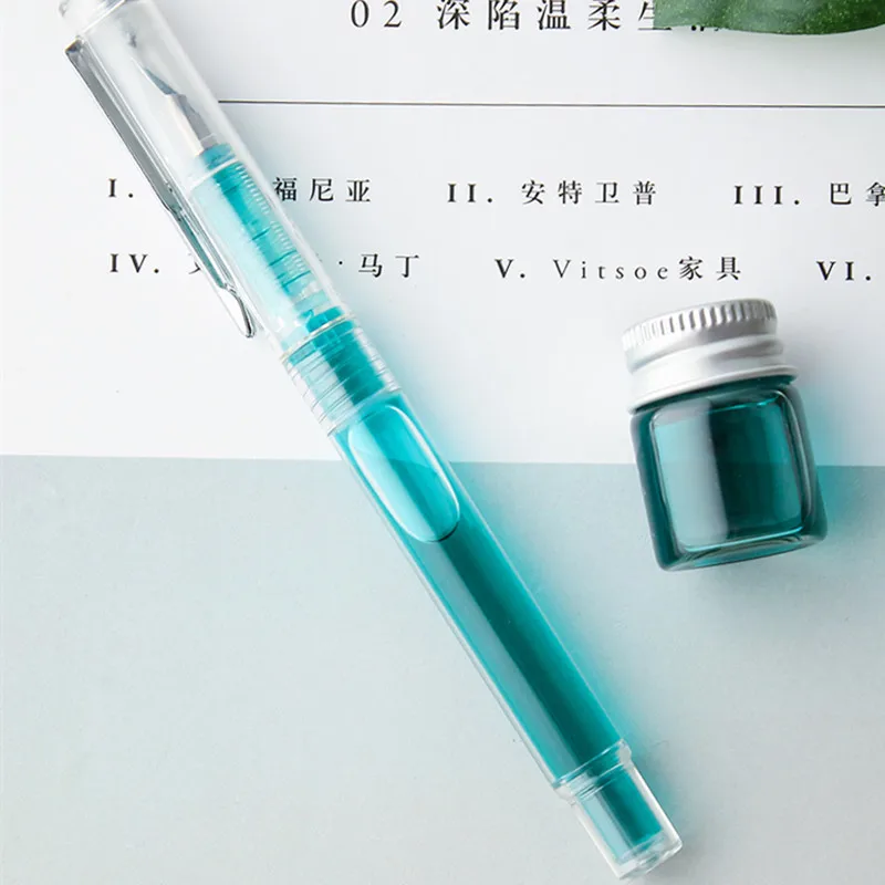 

Tramol Transparent Demonstration Color Ink Pen for Male and Female Primary School Students Color Pen