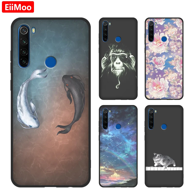 Силиконовый чехол EiiMoo для Xiaomi Redmi Note 8 T мультяшный матовый мягкий чехол-накладка