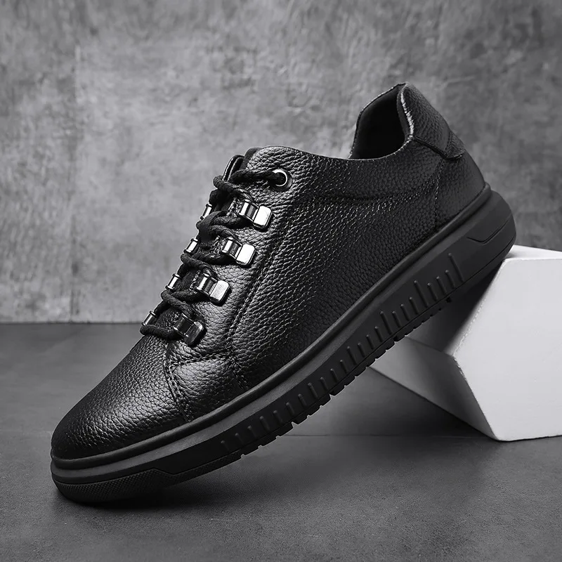 

Male Shoes Adult Leather Shoe Men Plus Size Men's Casual Shoes Natural Leather Loafers Man Winter Boots Zapatillas Mujer
