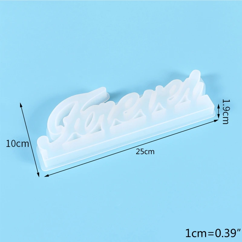 

Forever English Words Decoration Casting Silicone Mould Crystal Epoxy Resin Mold