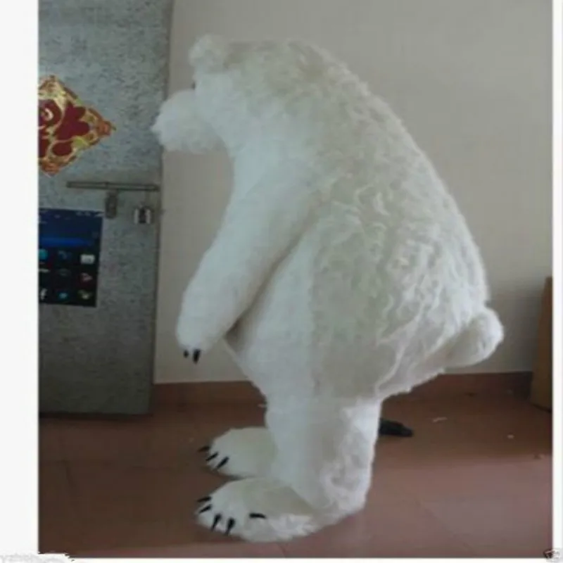 Cute Polar Bear Mascot Costume Animal Party Birthday Fancy Dress Fursuit Cartoon Outfit Carnival Halloween Xmas Easter Ad Clothe |