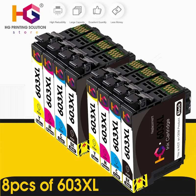 Для печатающей головки Epson 603XL 603 T603XL картриджи с чернилами t603 Expression Home XP-3100 XP-4100 XP-2100 XP-2105 XP-3105 XP-4105 принтер t603xl