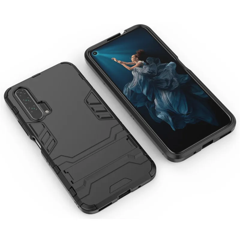 Для huawei Honor 9X Pro Чехол, роскошный защитный чехол на заднюю панель с подставкой, жесткий Гибридный чехол для телефона, для huawei P20 P30 Lite Pro mate 30