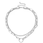 Женское многослойное ожерелье-чокер, винтажное ожерелье золотистого цвета с металлической цепочкой в стиле панк, 2021