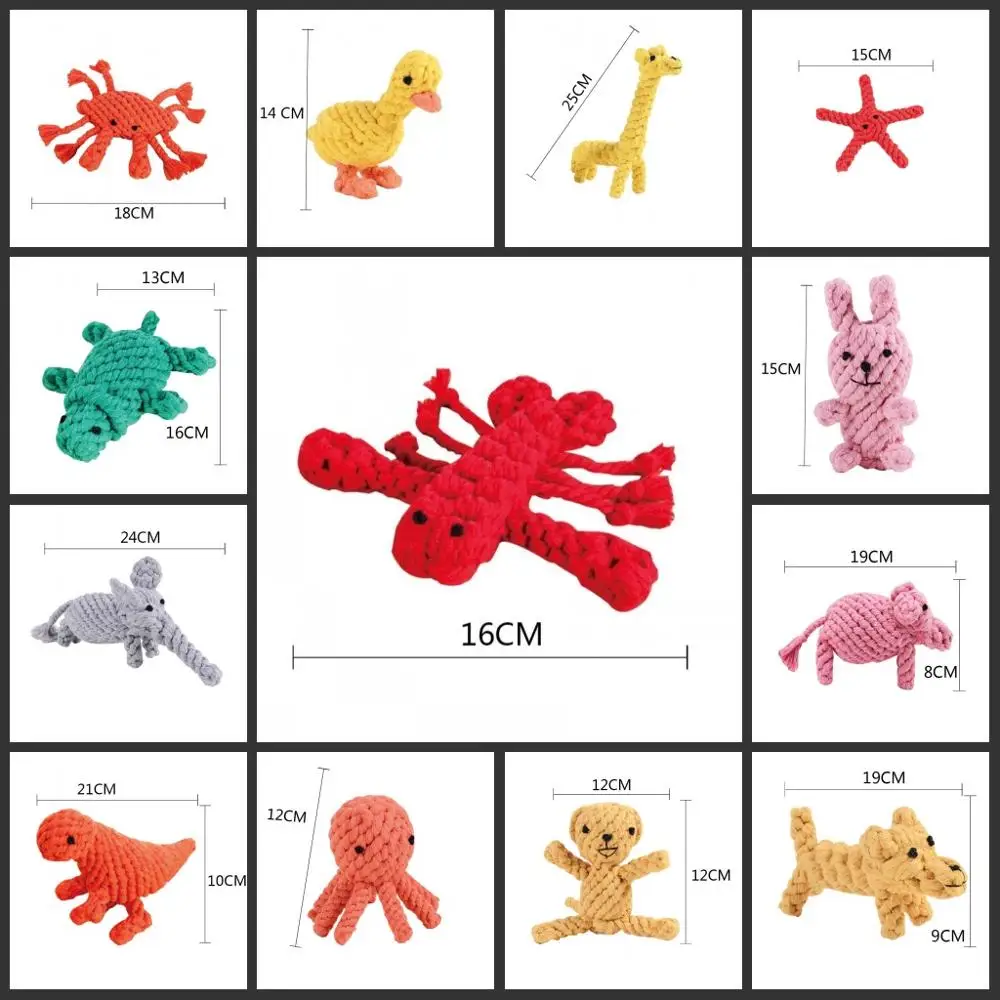 

Pet Rope Toy harmless Various animal cleaning Molar teeth depressing artifact High Quality Pet supplies
