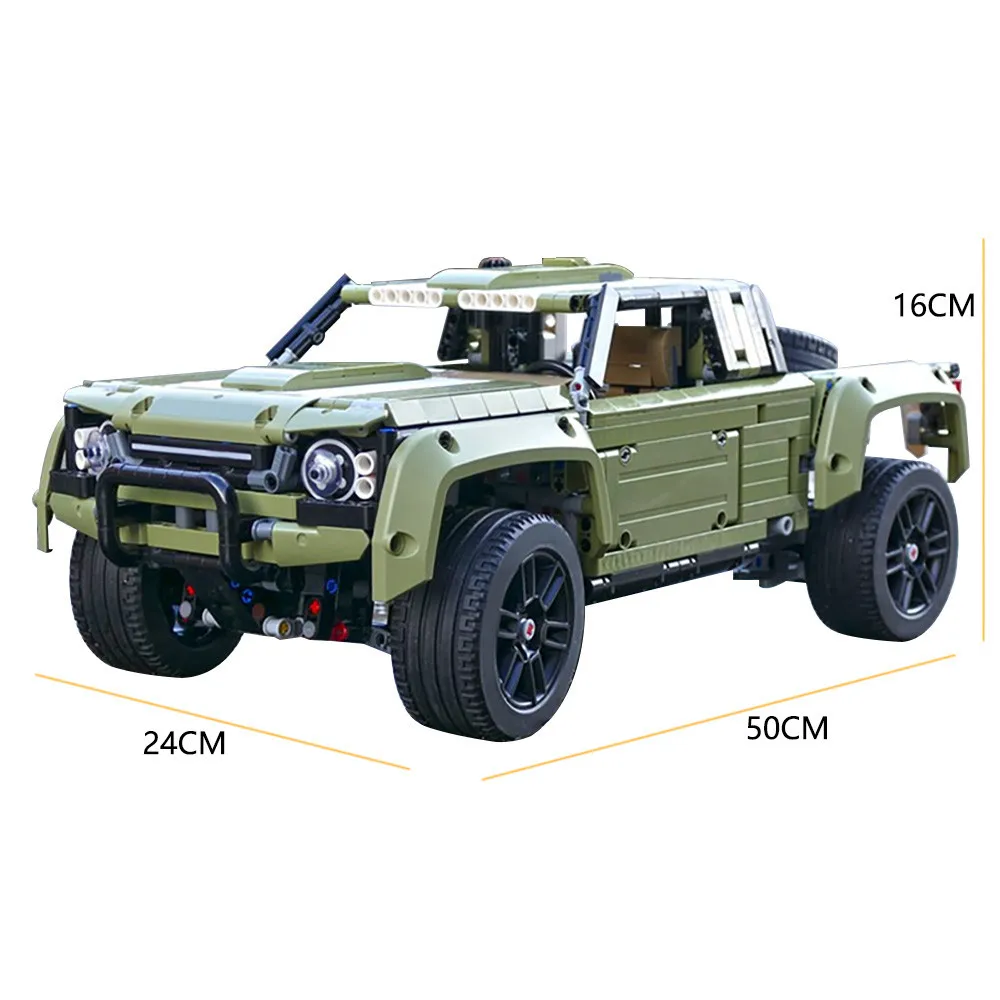 

High-Tech Car Green Stadium Truck 2.0 Creative Off-road Vehicle DIY educational toys MOC-36089 building blocks bricks kids gifts