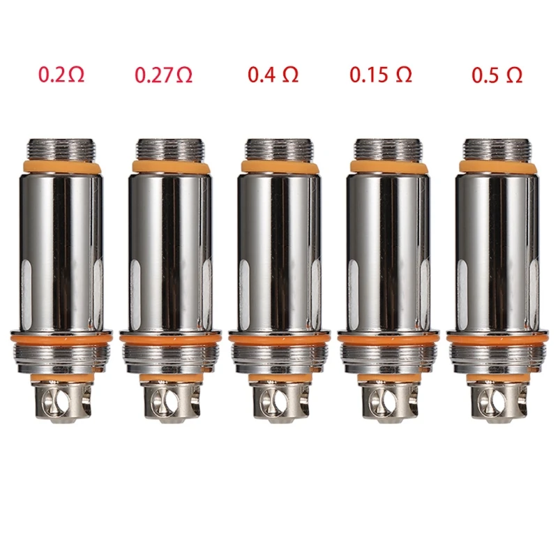

5Pcs/Set Replacement Coil Heads For Aspire Cleito Coil 0.15/0.2/0.27/0.4/0.5 ohm