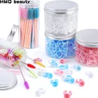 Набор аксессуаров для наращивания ресниц, кисть для бровей с кристаллами, тушь для ресниц, кольцо для клея, инструменты для макияжа, аксессуары для ресниц, 50100