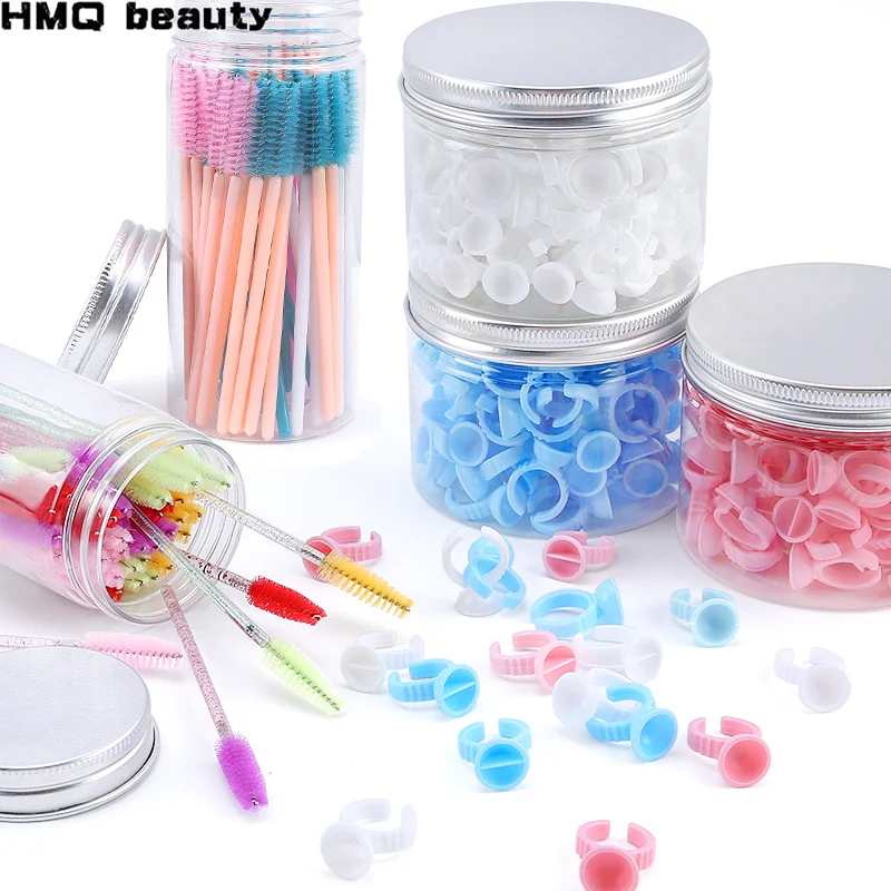 50/100 набор аксессуаров для наращивания ресниц кристальная кисть бровей тушь