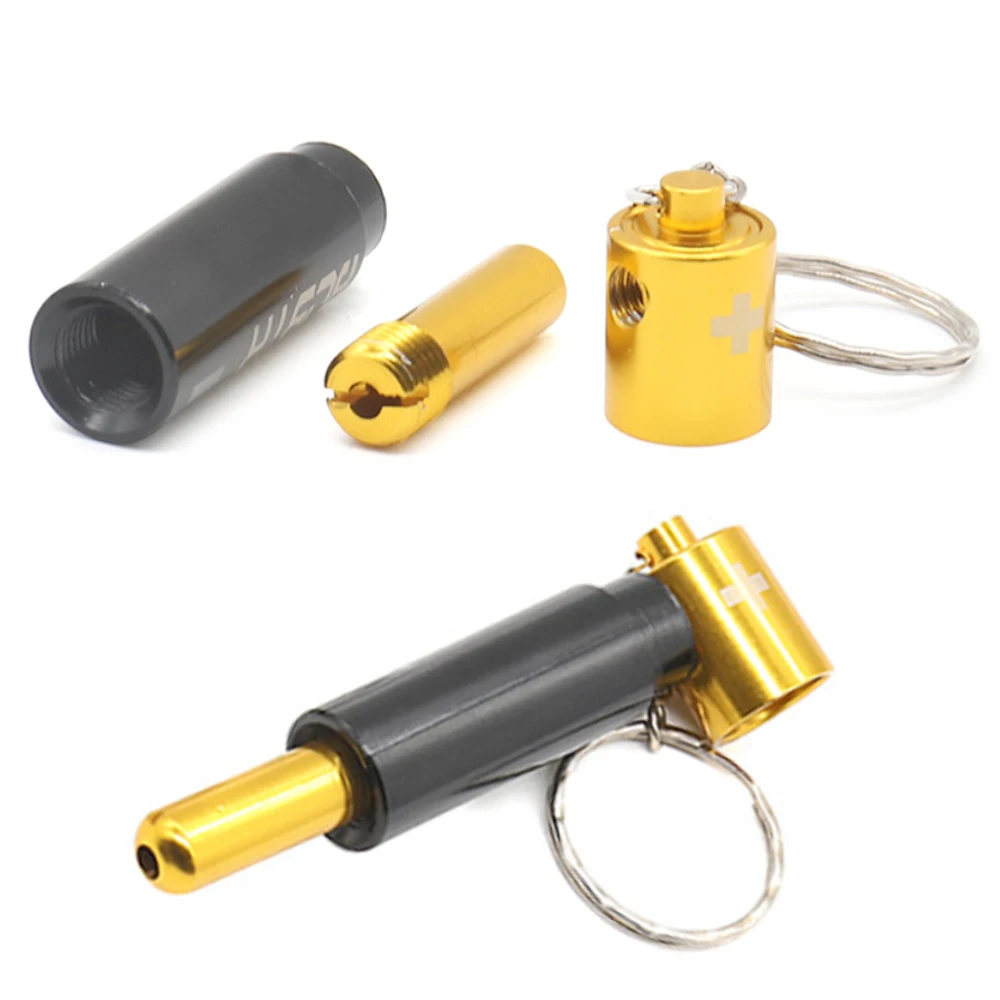 Трубка для курения табака в форме батарейки с брелоком металлическая трубка