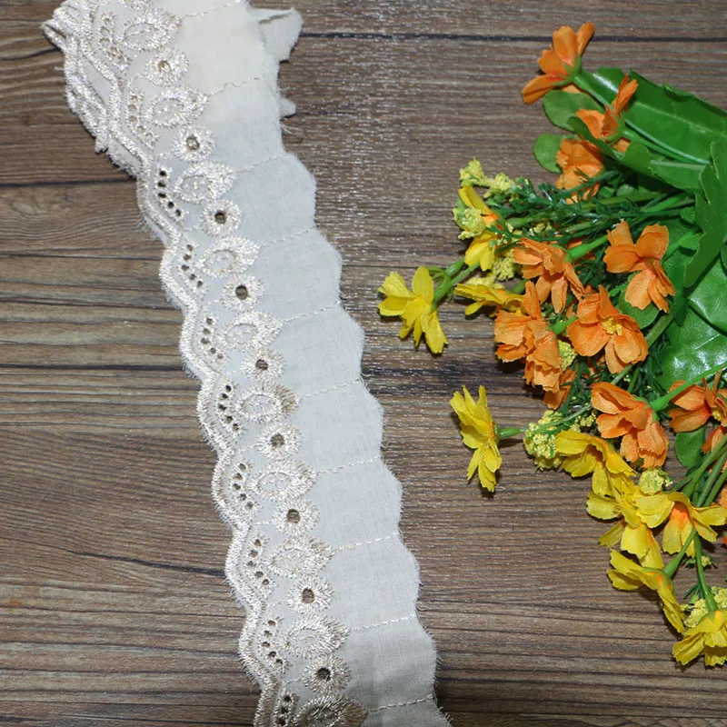 1 ярд 6 см хлопковая кружевная ткань сделай сам Цветочная подарочная лента