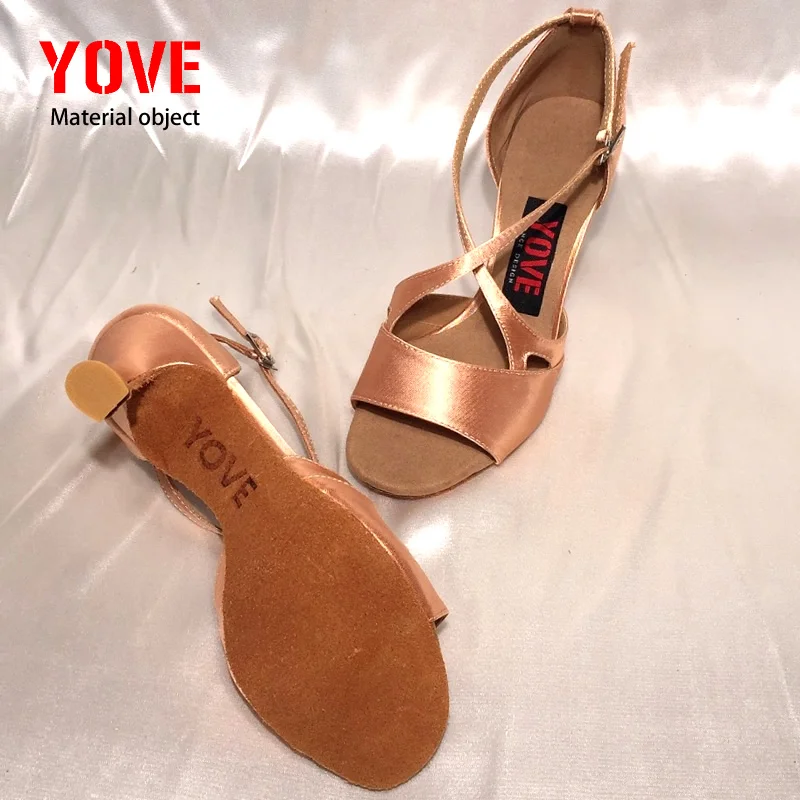 Женская танцевальная обувь YOVE Style w153 34 для танцев Bachata/Salsa/kizomba|salsa dance shoes|dance shoesdance